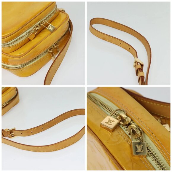 LOUIS VUITTON Monogram Vernis Wooster Bag Lime Yellow M91075 LV Auth BA3504 - Picture 16 of 16